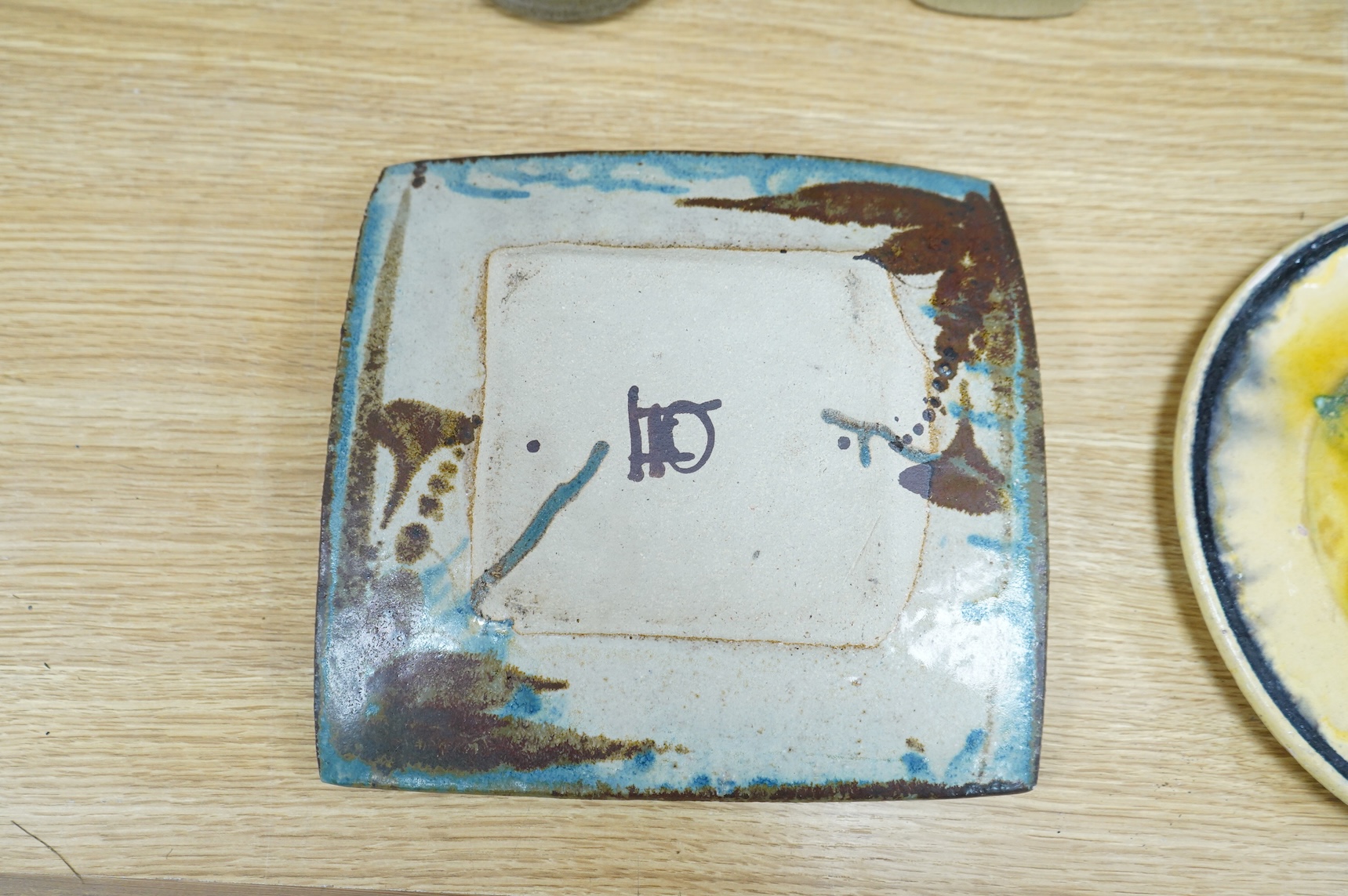 A collection of mixed mid to late 20th century pottery, including a group of Dickerware pottery jugs